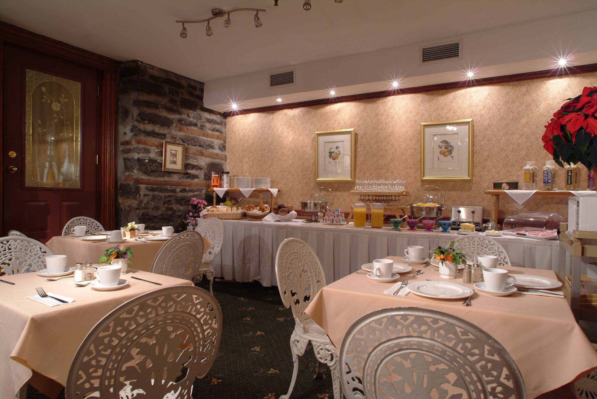 מונטריאול Auberge Le Jardin D'Antoine מסעדה תמונה